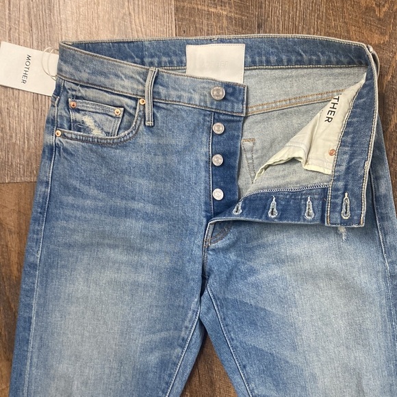 MOTHER STINGER FLOOD IN HIGH AS THE HEAVENS STRAIGHT SKINNY,HIGH RISE,BUTTON FLY - Picture 12 of 16